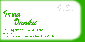 irma danku business card